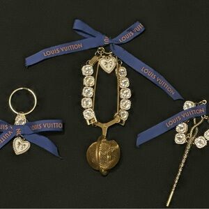 Louis Vuitton Ribbon Upcycled  Tea Strainer & Accessories Set